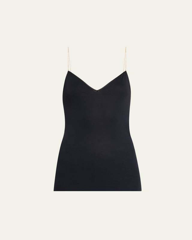 Chain-Strap Cotton Cami